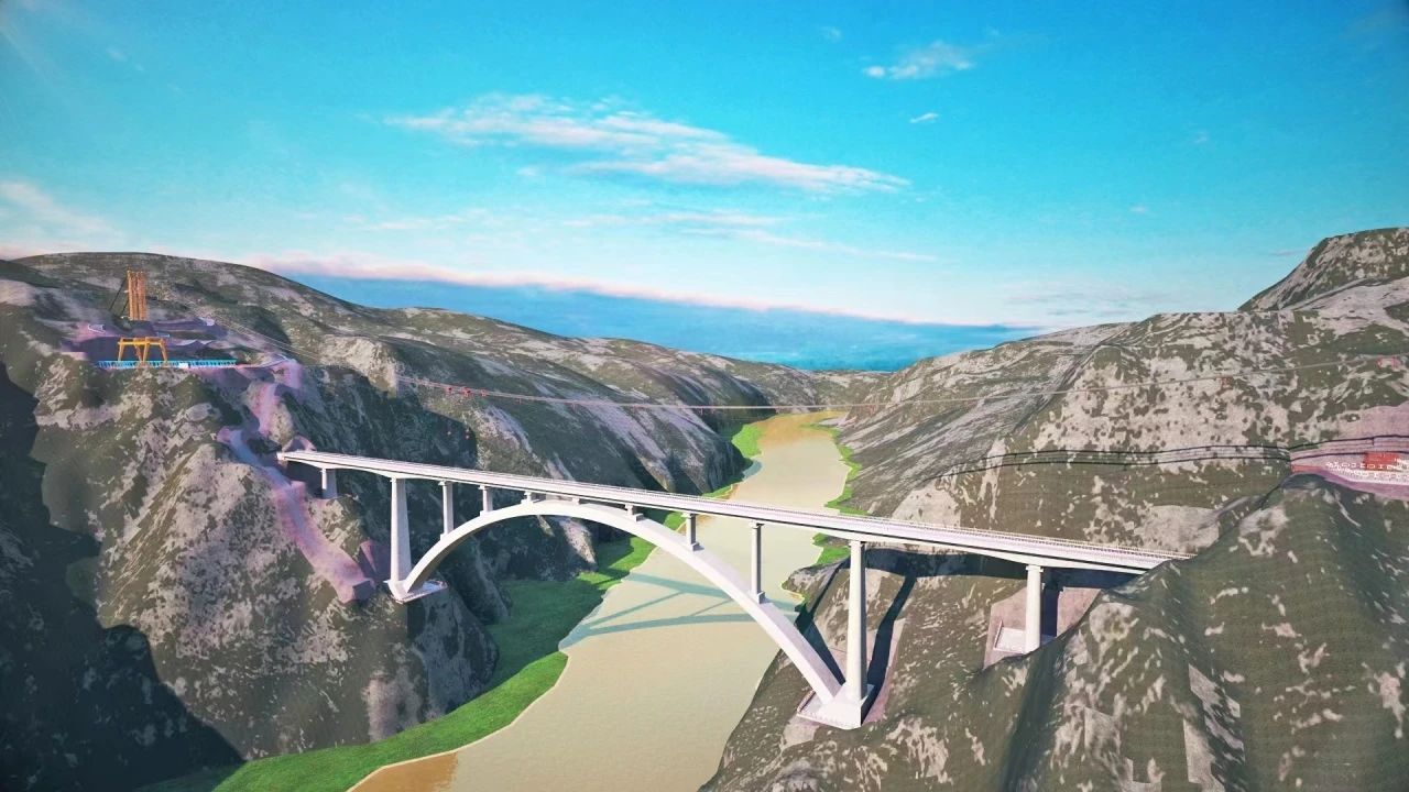 一桥通南北，群岭变坦途！304am永利集团江麓塔机助建洮河大桥