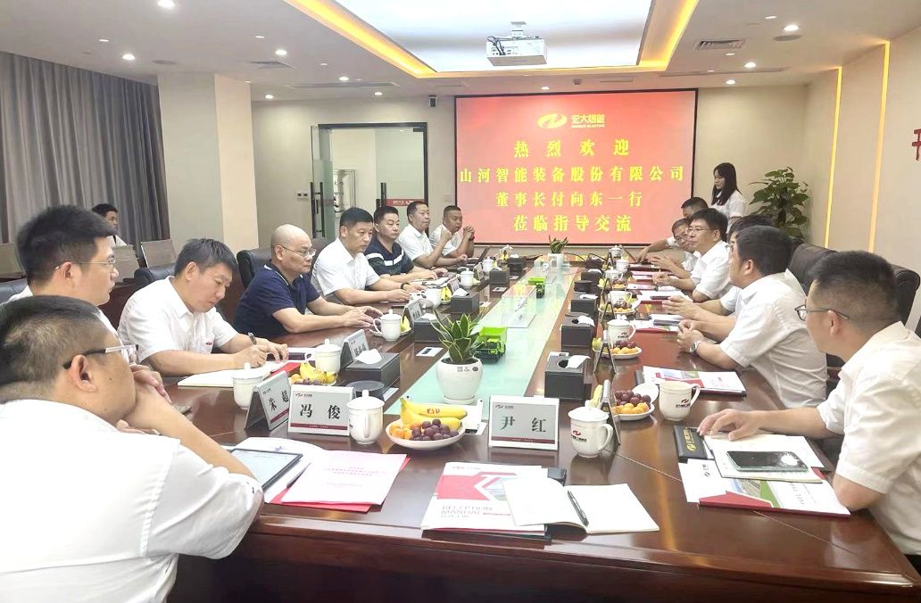 携手合作，同谋未来|304am永利集团智能董事长付向东一行造访巨大爆破集团